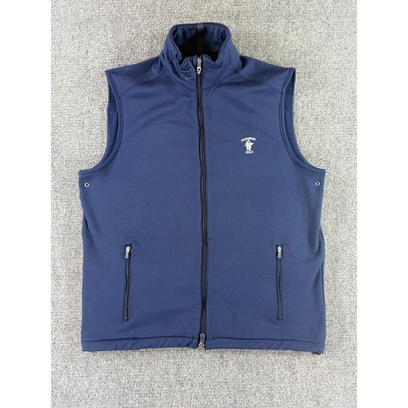 Polo Golf Ralph Lauren Other - Polo Golf Ralph Lauren Mens Navy Blue Full Zip Softshell Vest Champion Hills M